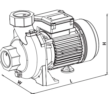 sm220/2 santrifüj pompa boyut