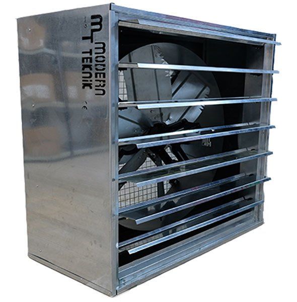 Modern Teknik KP 100 X 100 Otomatik Panjurlu Sera ve Kümes Fanı 0,55 kW 20.000 m³/h Trifaze