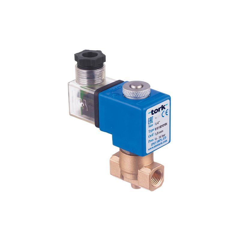 Tork S2010 Buhar Solenoid Valf Direkt Çekmeli N.Kapalı 1/4'' - 0 - 5 Bar - 110 VAC - 3 mm