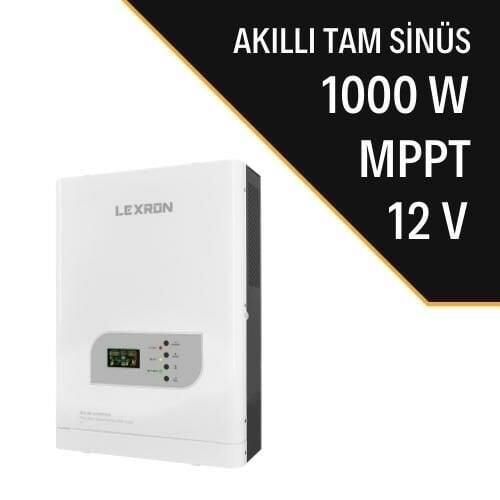 LEXRON 1kw MPPT 12V Solar Güneş Enerji İnverteri, Akıllı İnverter