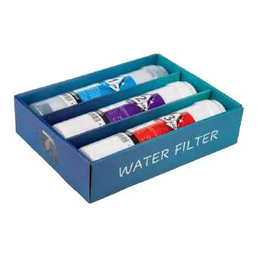 Filtek King Triple Inline Filter Set (Sediment + GAC + Block Carbon)