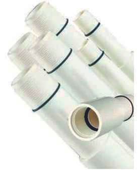 Nortek 1 1/2" 15 Bar PVC Kolon Borusu Alt-Üst Adaptör Takımı