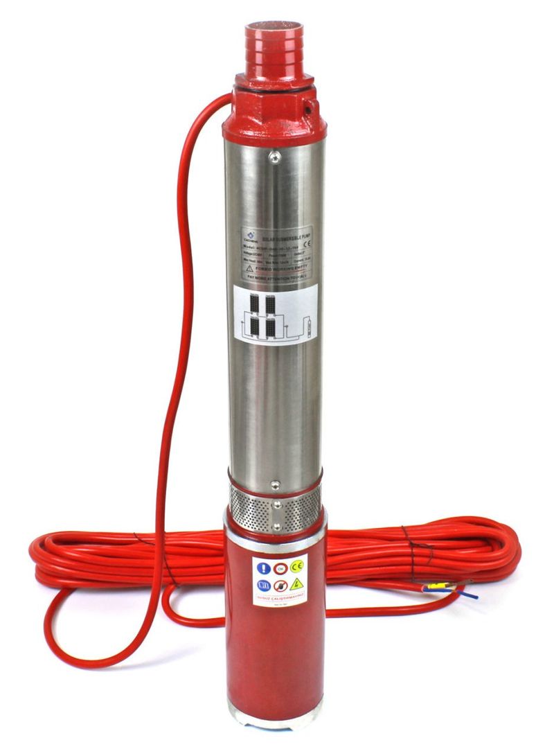 48 Volt Dc Solar Güneş Enerjili Kademeli Dalgıç Pompa 30 Mss 12 m³/h 750 Watt