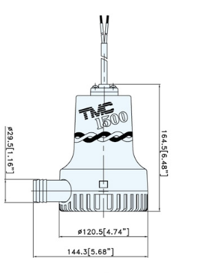 Tmc SR12108 Sintine Pompası 12V 1500 gph