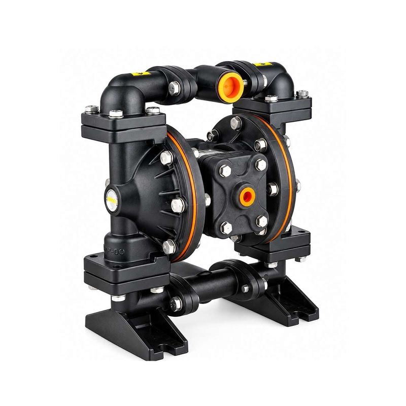 Huge Pump-Günalsan HP05 Alüminyum Gövdeli Diyaframlı Havalı Pompa 55 Litre/Dakika 7 Bar 3/4 inch Buna-N
