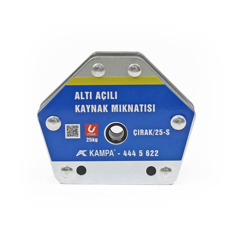 Çırak/25S Manyetik Kaynak Gönyesi 2 ADET 6 Açılı, 25 Kg Kaynak Tutucu Mıknatıs