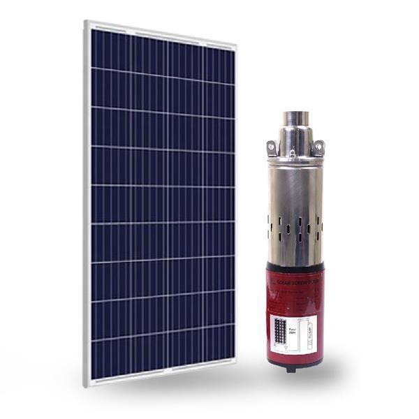 24 Volt Dc Solar Güneş Enerjili Dalgıç Pompa 250W 15 Mt Kablolu Panel Set