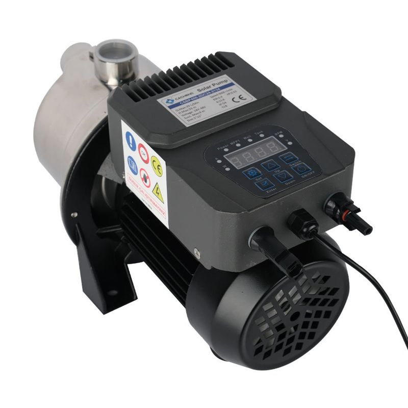 24/48 Volt Kömürsüz, Paslanmaz DC Jet Solar Pompa, İnvertörlü 33 Mss 39 Lt/Dk