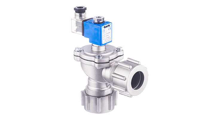 Tork PL1030 Patlaç Solenoid Valf Pilot Kumandalı N.Kapalı Rakorlu 3/4'' - 0.5 - 8 Bar - 12 VDC