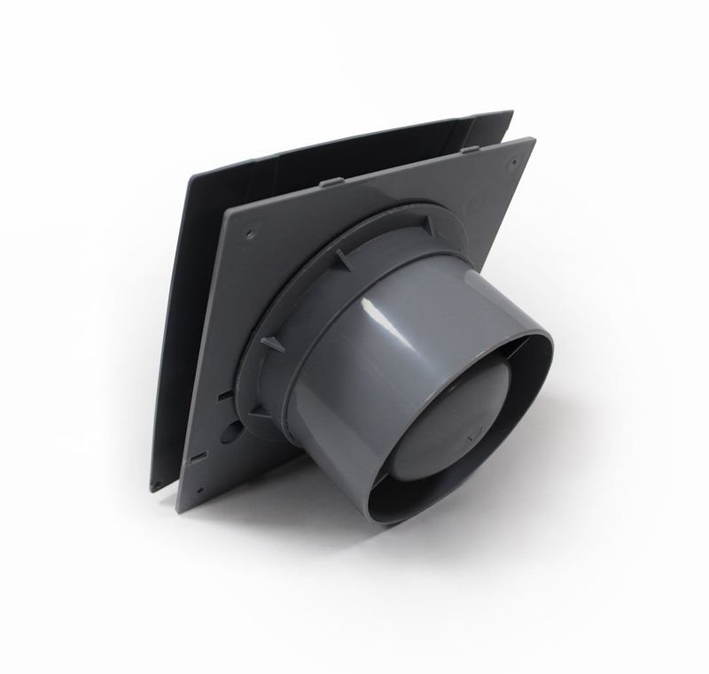 Fansan Dekoratif Gri Banyo Tuvalet Cam Ve Pencere Tipi Aspiratör