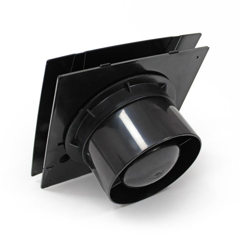 Fansan Dekoratif Siyah Banyo Tuvalet Cam Ve Pencere Tipi Aspiratör