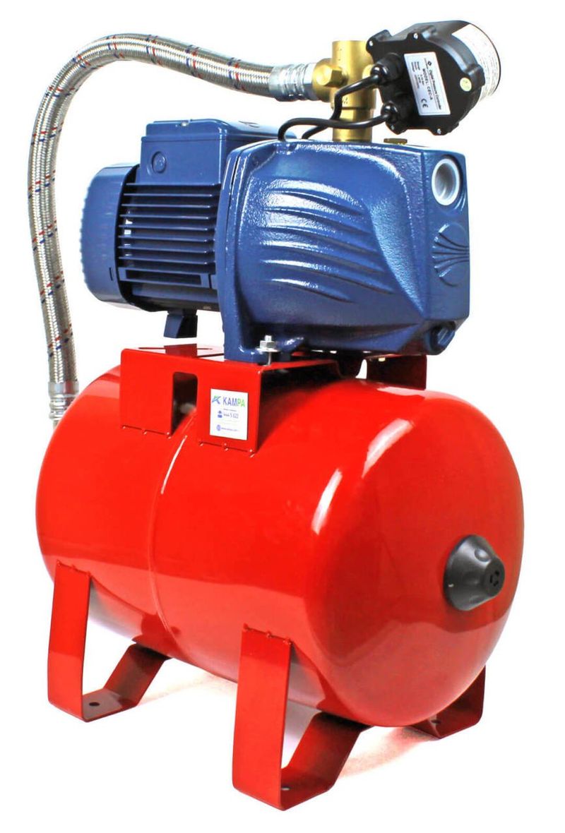 Pedrollo JSWm 2AX Dijital Akıllı Paket Hidrofor 6 Kat 10 Daire 50 Litre Tanklı