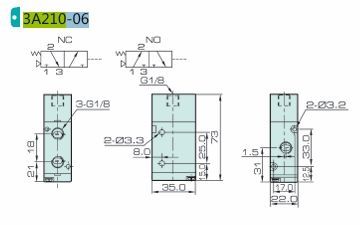 Jelpc 3A210 Pnömatik Yön Kontrol Valfi 3/2 Tek Hava Kontrol 08-1/4'' - Normalde Kapalı