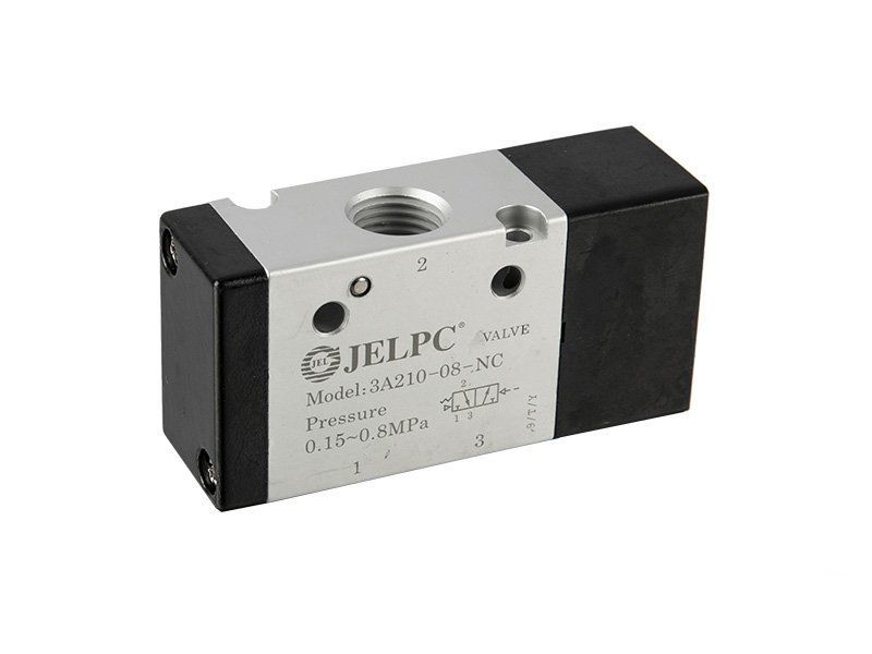 Jelpc 3A210 Pnömatik Yön Kontrol Valfi 3/2 Tek Hava Kontrol 08-1/4'' - Normalde Kapalı