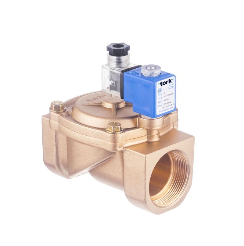 Tork S2031 Buhar Solenoid Valf Pilot Kumandalı N.Açık Geniş Orifisli 2'' - 0.5 - 3 Bar - 12 VDC