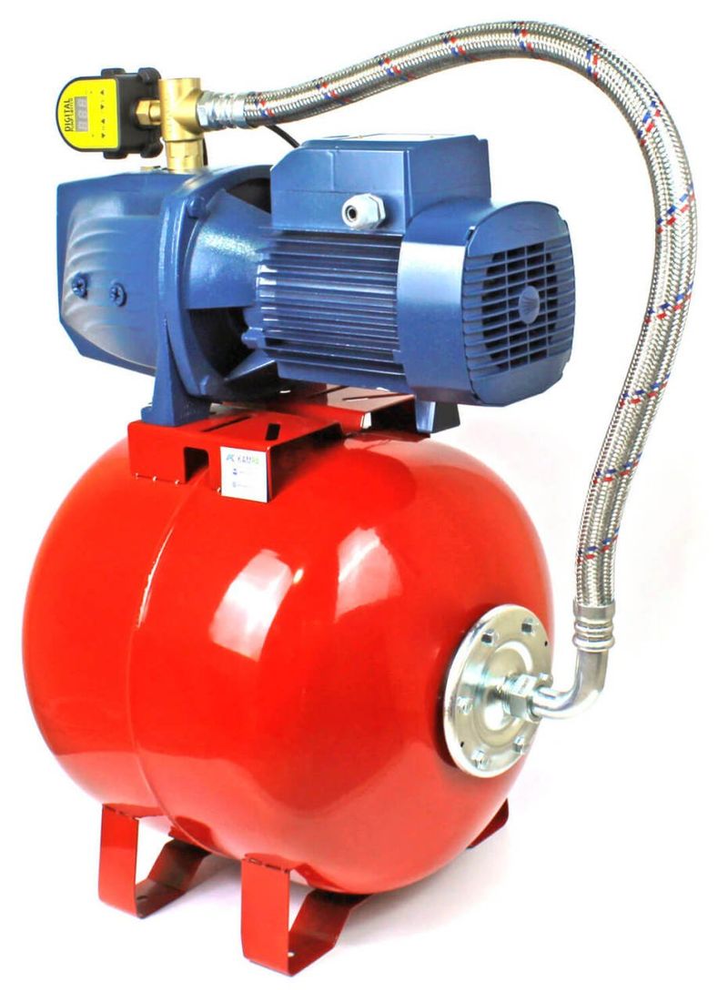 Pedrollo JSWm 3BH Dijital Jet Paket Hidrofor 12 Kat 8 Daire 50 Litre Tanklı