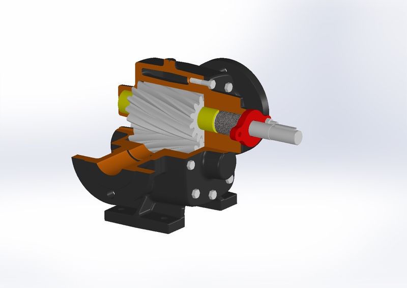 Huge Pump DT-200 Helis Dişli Pompa Yumuşak Salmastralı Flanşlı 25 m³/h