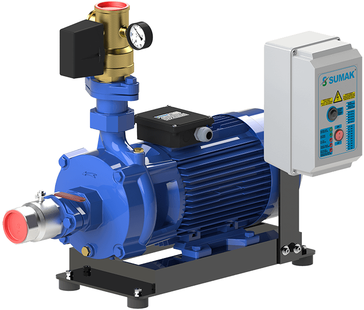 Sumak SMKTA 750 Emişli Çift Kademeli Hidrofor 17 Kat 45 Daire 380 Volt 7.5 Hp