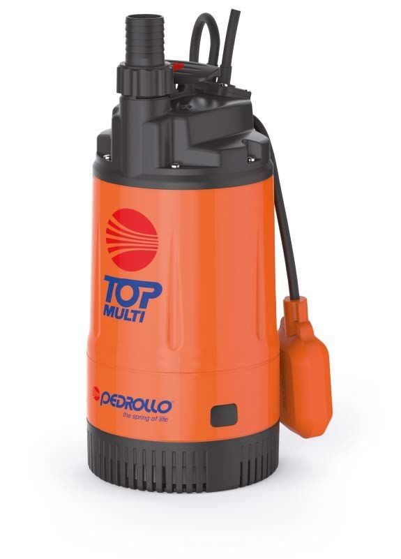 Pedrollo TOP MULTI 2- EVO Flatörlü Plastik Gövdeli Drenaj Dalgıç Pompalar