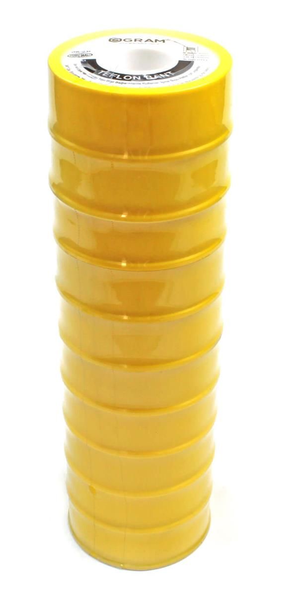 Gram Teflon Bant Sızdırmazlık Bandı 19 mm x 30 Mt 100 Adet - YERLİ ÜRETİM