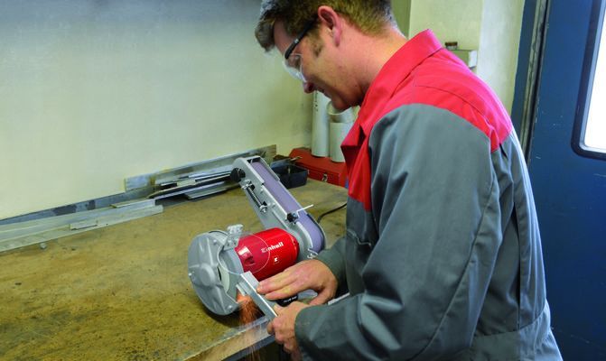 Einhell TH-US 240 Tezgah Şerit Taşlama, Taş Motoru Bant Zımpara