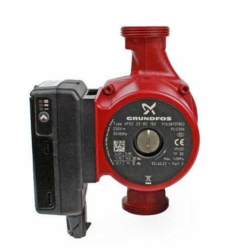 Grundfos UPS2 25-80 180 mm 40-60.000 Kazan İçin Frekans Konvertörlü Sirkülasyon Pompası 8 mss 5.6 m3/h