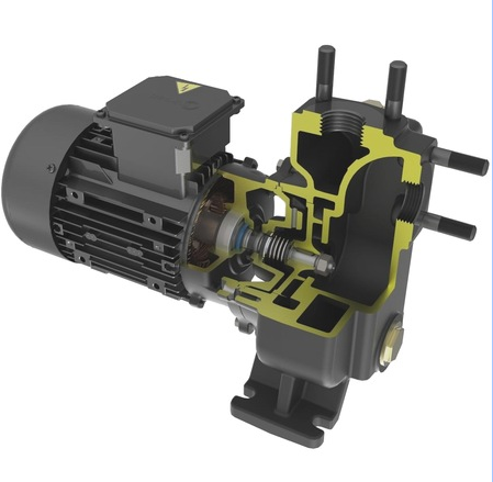 Miksan Kep 125/150 Kendinden Emişli Boryağ Pompası 380 Volt (Trifaze) max. 160 l/dkmax. 12 mss 0,37 Kw
