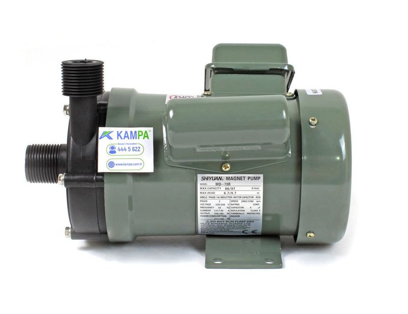 Magnet Pompa MD 70 R Manyetik Pompa Monofaze (220 V) Kimyasal ve Asit Pompası