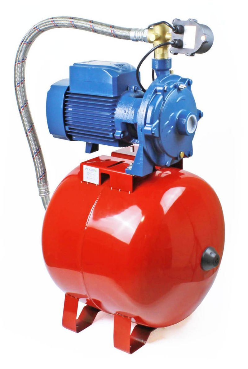 Pedrollo 2CPm 25/14A Dijital Akıllı Paket Hidrofor 9 Kat 20 Daire 50 Litre Tanklı