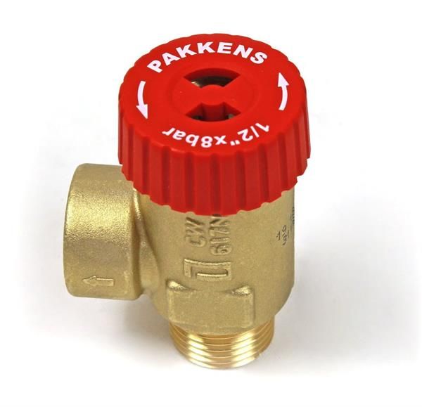 Pakkens 1/2'' Emniyet Ventili DN15 8 Bar Erkek