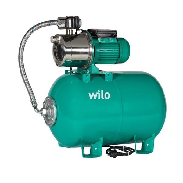 Wilo Aqua SPS 50-5.56 Paslanmaz Jet Pompalı 50 Lt Tanklı Otomatik Hidrofor 7 Kat 10 Daire, 1.5Hp