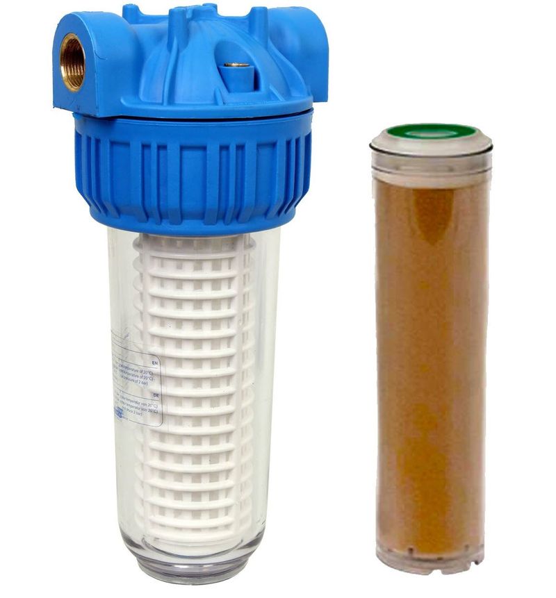 Aquafer 10 inç Reçine Tüp Su Filtresi 1 inc Yumuşatma Filtresi