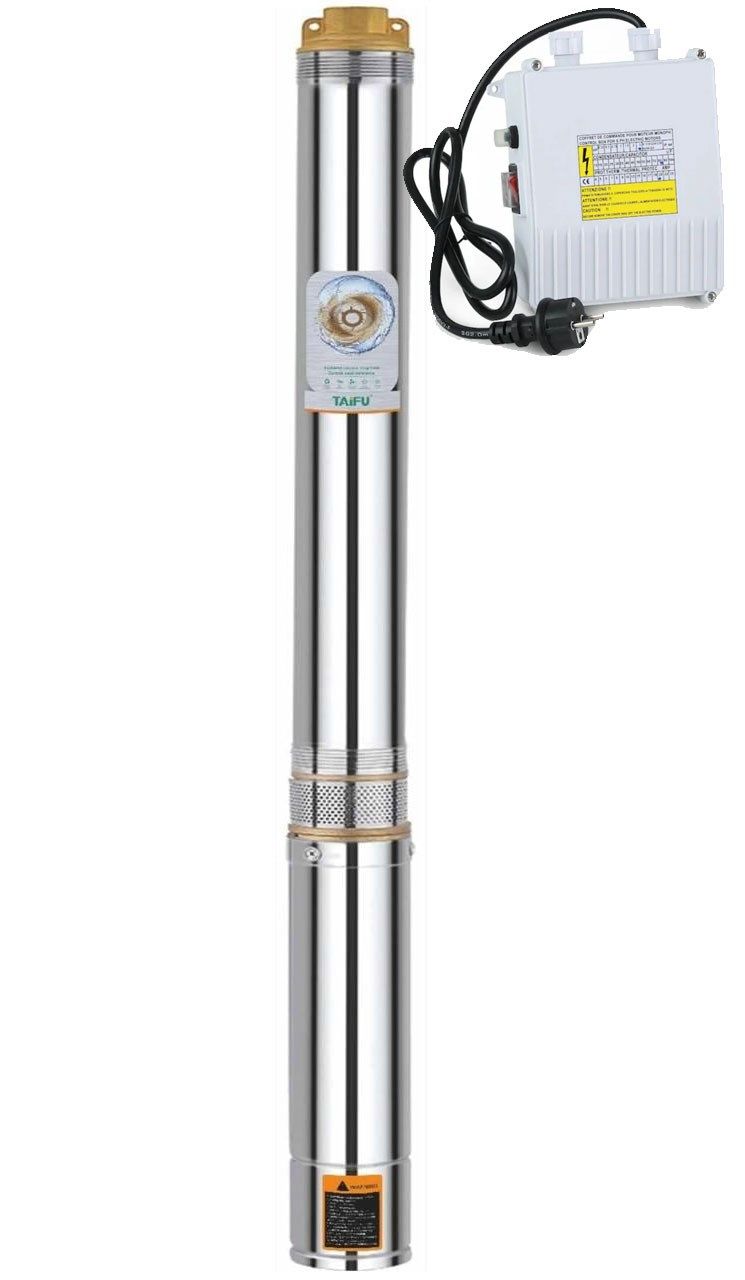 Taifu 4STM4-10 1 HP Derin Kuyu Dalgıç Pompa Motorlu 220 Volt 73 mss 6 m³/h