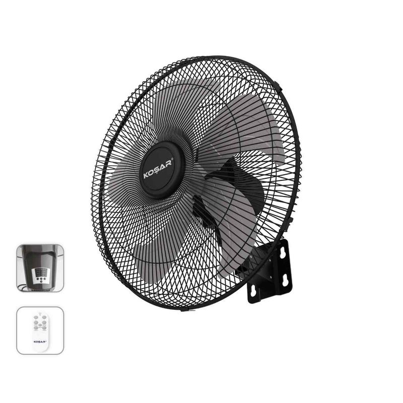 Koşar KSV-DK500 Sanayi Tipi Vantilatör Duvar Tipi Uzaktan Kumandalı 50 cm