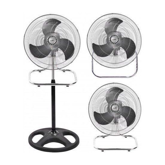 Master F100 3in1 18'' (45 cm) 80 watt 220/230 volt Monofaze Sanayi Tipi Ayaklı/Duvar/Masa Vantilatörü