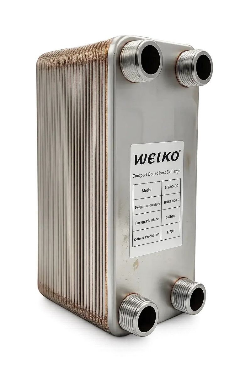 Welko EL50C-19 Kaynak Plakalı Isı Eşanjör Bağlantı 1 - 1 Kapasite 1050 Lt/Saat