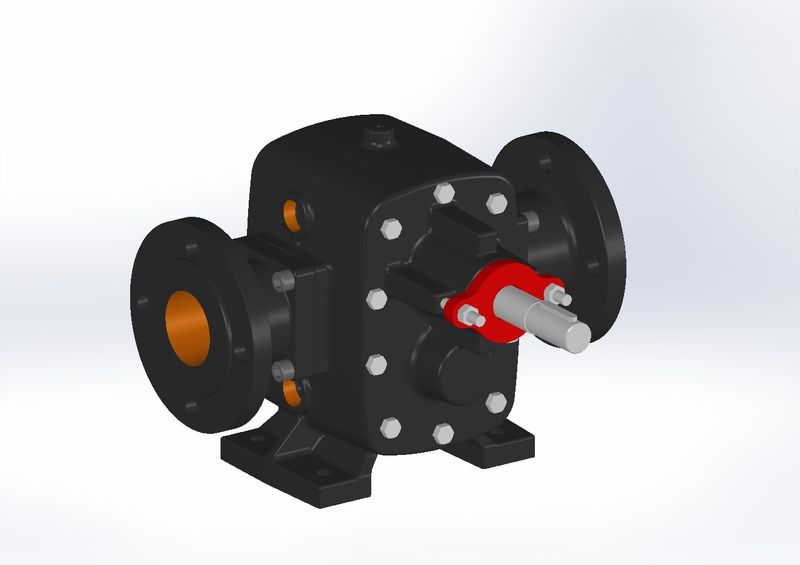 Huge Pump DT-200 Helis Dişli Pompa Yumuşak Salmastralı Flanşlı 25 m³/h