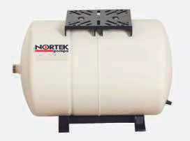 Nortek SDS 100 H Sabit Membranlı Genleşme Tankı 100 Litre Yatık Ayaklı 10 Bar