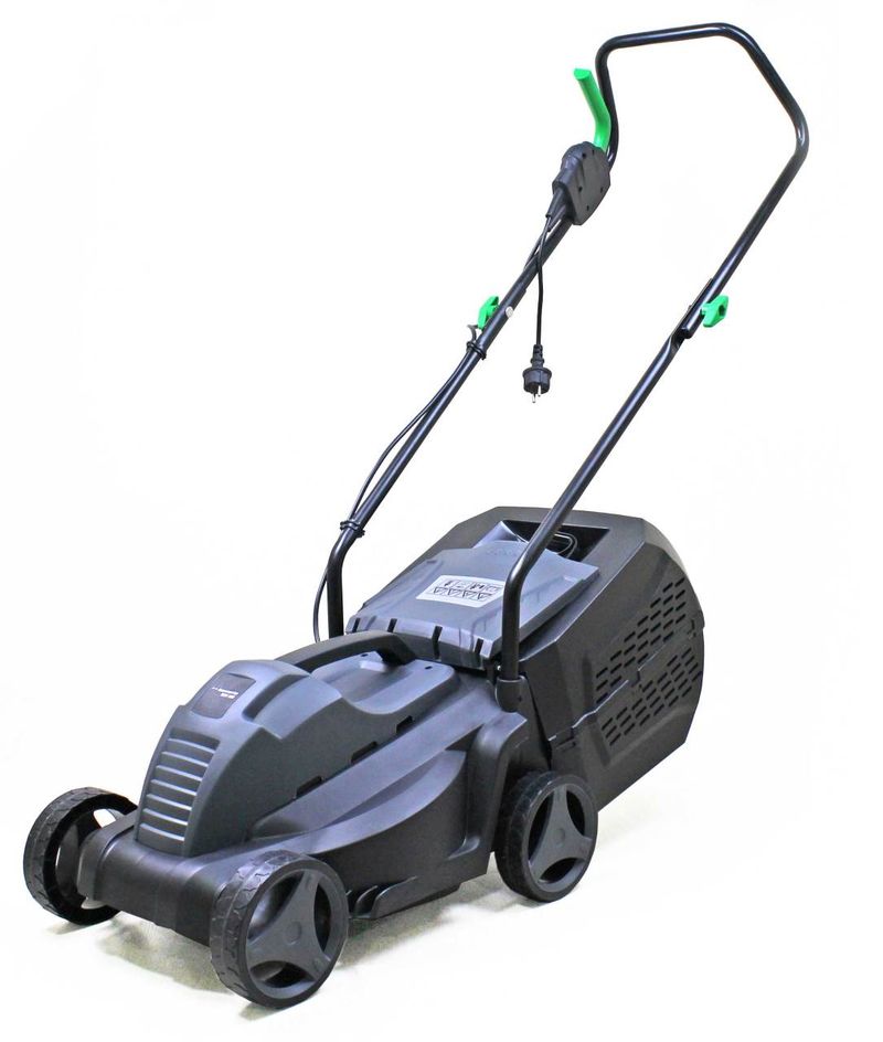 Bavaria 32cm Bıçaklı Elektrikli Çim Biçme Makinesi 25 Lt Hazneli 1000 Watt (Einhell Garanti)