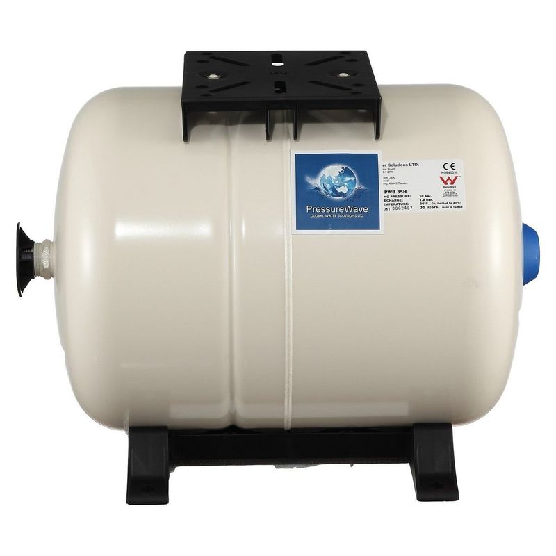 Global 35 Litre Yatay Ayaklı Patlamayan Genleşme Tankı 10 Bar 90 C1'' Bağlantı