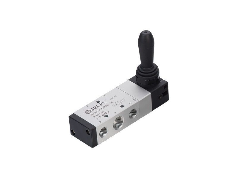 Jelpc 4H330 Pnömatik Yön Kontrol Valfi 5/3 Kol Kumandalı 08-1/4'' - Kapalı Merkez - (L) Kremayerli