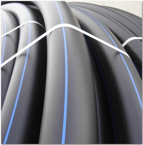 PE100 Hdpe Sert Polieten Basınçlı Boru 50 Metre 10 Bar 90mm