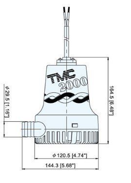 Tmc SR12114 Sintine Pompası 24V 2000 gph