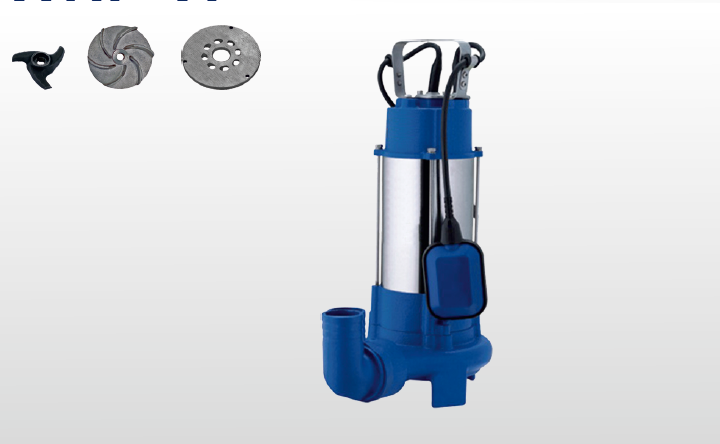 Winpo V 1100 D (F) Flatörlü Bıçaklı Foseptik Drenaj Dalgıç Pompa 10mss21m³/h Monofaze(220V)