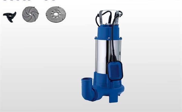 Winpo V 1300 D (F) Flatörlü Bıçaklı Foseptik Drenaj Dalgıç Pompa 14mss 27m³/h Monofaze(220V)