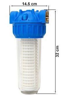 Aquafer 10 inç Spun Su Filtresi 3/4 inc 5 Mikron