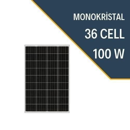 Lexron 100 Watt Solar Güneş Enerji Paneli MONOKRİSTAL