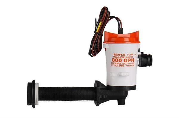 Seaflo SFBP1-G800-05 Yatay 90 Derece Livar Pompa 12 Volt 800 Gph 4 Amper 3/4'' Çıkış