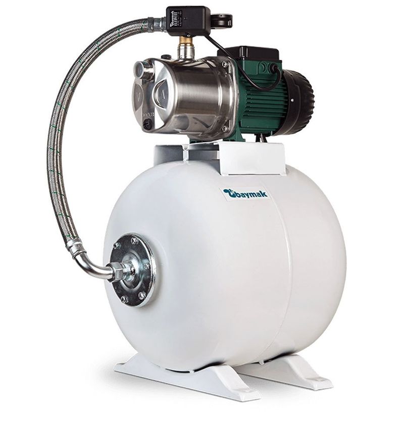 Baymak Jetinox 112-20LT Yatay Tanklı Hidrofor, 6 Kat 6 Daire