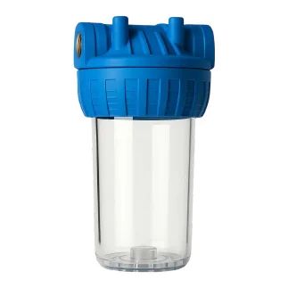 Filtek 5" Single Transparent Filter Housing, 1/2"